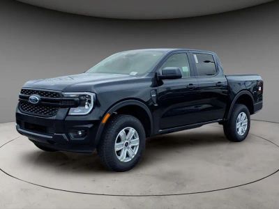 2025 Ford Ranger XL in Shadow Black — front three-quarter view