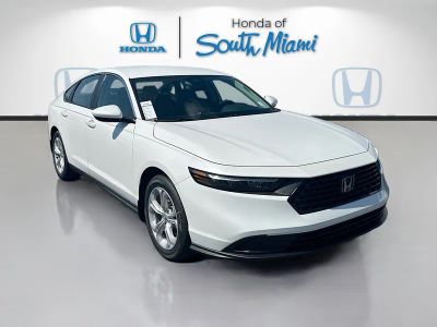 2026 Honda Accord Sedan LX in Platinum White Pearl — front three-quarter view