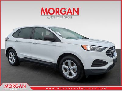 2021 Ford Edge SE in White — front three-quarter view
