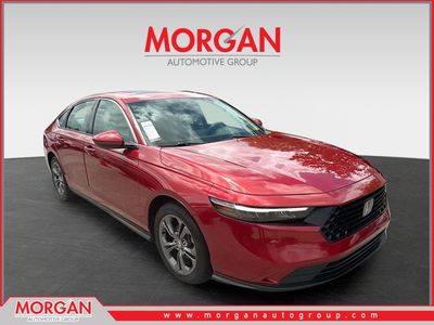 2023 Honda Accord Sedan EX in Radiant Red Metallic — front three-quarter view