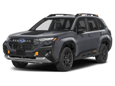 2026 Subaru Forester Wilderness in Gray — front three-quarter view