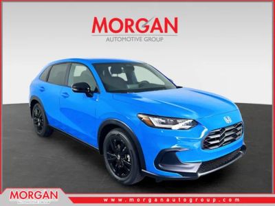 2027 Honda HR-V Sport in Boost Blue Pearl — front three-quarter view