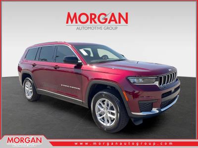 2026 Jeep Grand Cherokee L Laredo in Red — front three-quarter view