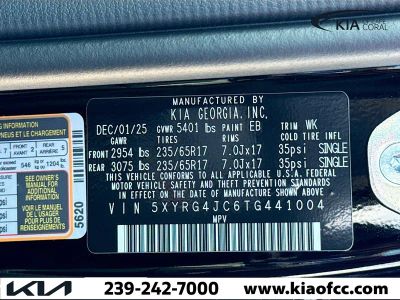 2026 Kia Sorento — photo 41 view