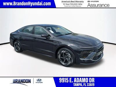 2026 Hyundai SONATA SEL Sport in Blue — front three-quarter view