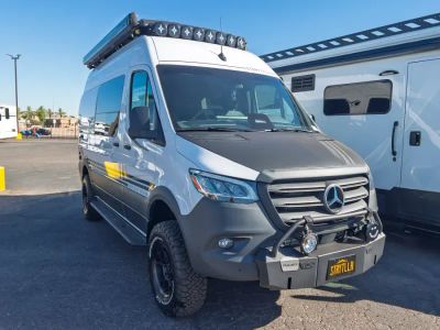 2026 Storyteller Overland BEAST MODE — front three-quarter view