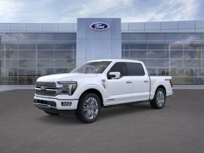 2026 Ford F-150 in Star White Tri-Coat — front three-quarter view