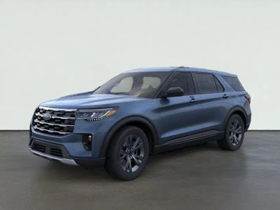 2026 Ford Explorer Active w/200A Pkg in Vapor Blue Metallic — front three-quarter view