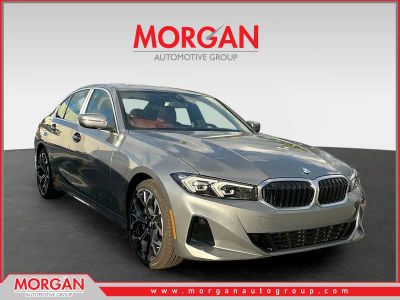 2026 BMW 3 Series 330i in Skyscraper Grey Metallic — front three-quarter view