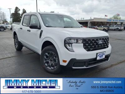 2026 Ford Maverick XLT in Oxford White — front three-quarter view