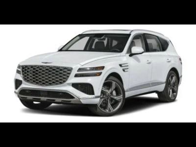2026 Genesis GV80 3.5T PRESTIGE in Alta White — front three-quarter view