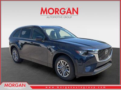 2026 Mazda CX-90 Select in Deep Crystal Blue Mica — front three-quarter view