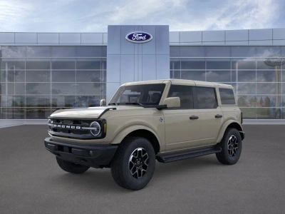 2026 Ford Bronco in Desert Sand — front three-quarter view