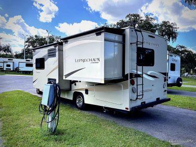 2018 Coachmen Leprechaun — rear three-quarter view