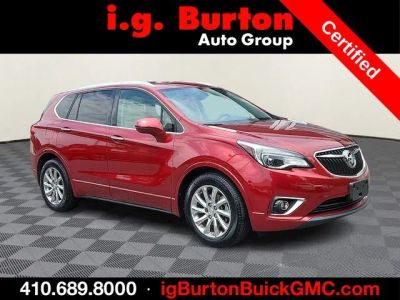 2019 Buick Envision Essence in Chili Red Metallic — front three-quarter view