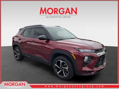 2023 Chevrolet TrailBlazer RS in Red — front three-quarter view