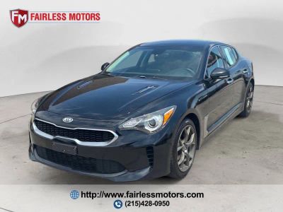 2019 Kia Stinger Base AWD 4dr Sedan in Aurora Black Pearl — front three-quarter view