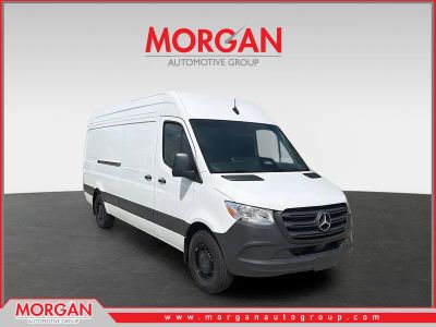 2025 Mercedes-Benz Sprinter Cargo Van Cargo 170 WB in White — front three-quarter view