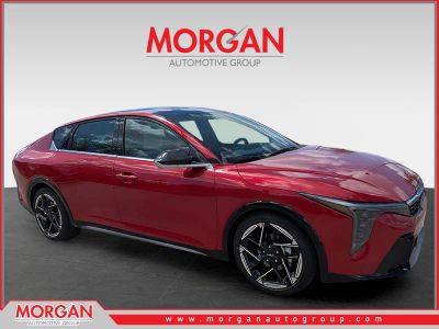 2026 Kia K4 GT-Line in Currant Red — front three-quarter view