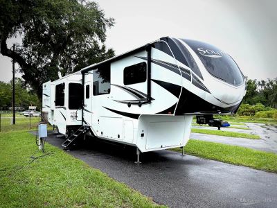 2024 Grand Design Solitude — front three-quarter view