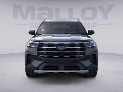 2026 Ford Explorer Active in Black — front three-quarter view