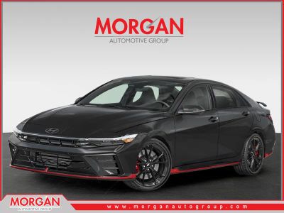 2026 Hyundai ELANTRA N Base in Abyss Black — front three-quarter view
