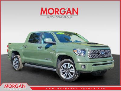 2021 Toyota Tundra 2WD SR5 in Army Green — front three-quarter view