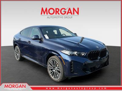 2026 BMW X6 xDrive40i in Blue — front three-quarter view