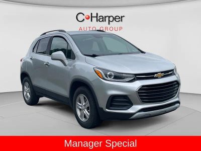 2019 Chevrolet Trax LT in Silver Ice Metallic — front three-quarter view