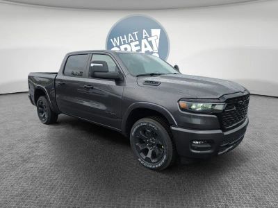 2026 RAM 1500 Big Horn/Lone Star in Granite Crystal Metallic Clearcoat — front three-quarter view