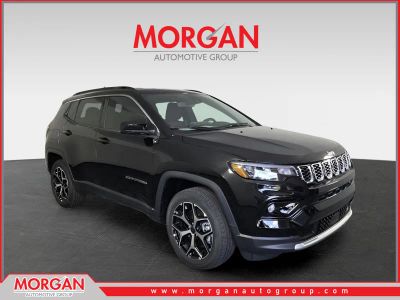 2026 Jeep Compass Limited in Black — front three-quarter view