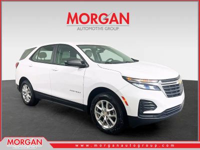 2024 Chevrolet Equinox LS in White — front three-quarter view