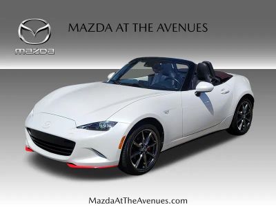 2018 Mazda Miata Grand Touring in White — front three-quarter view