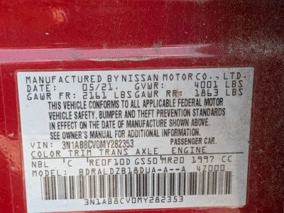 2021 Nissan Sentra — photo 23 view