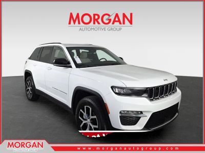 2025 Jeep Grand Cherokee Limited in White/off-white — front three-quarter view