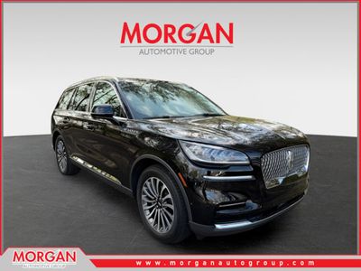 2023 Lincoln Aviator Reserve in Black — front three-quarter view