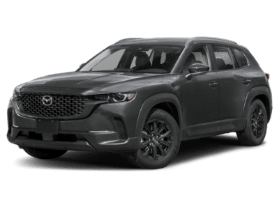 2025 Mazda CX-50 2.5 S Preferred Package in Machine Gray Metallic — front three-quarter view