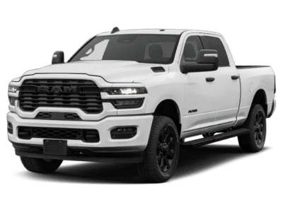 2026 Ram 2500 Big Horn in White — front three-quarter view
