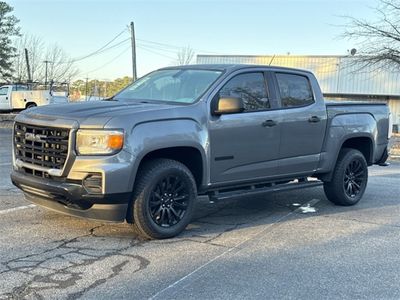 2021 GMC Canyon — rear three-quarter view