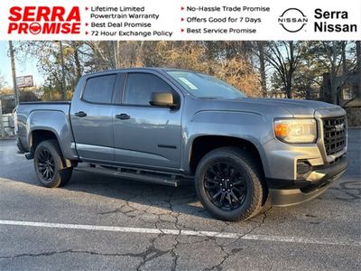 2021 GMC Canyon Elevation Standard in Satin Steel — front three-quarter view