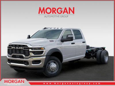 2026 Ram 5500HD Tradesman in White — front three-quarter view
