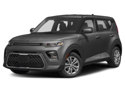 2020 Kia Soul LX in Sparkling Silver — front three-quarter view
