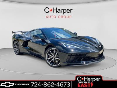 2023 Chevrolet Corvette Stingray 2LT in Black — front three-quarter view