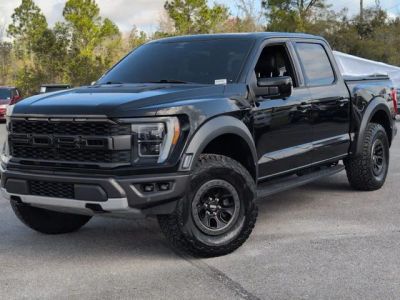2023 Ford F-150 Raptor in Black — front three-quarter view