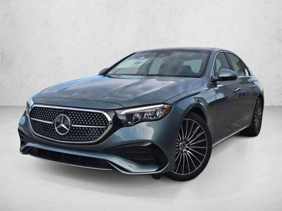 2026 Mercedes-Benz E-Class E 350 RWD Sedan in Verde Silver — front three-quarter view