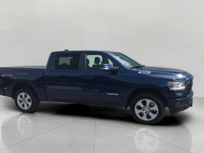 2019 RAM 1500 Big Horn/Lone Star Crew Cab 4x4 5'7" Box in Patriot Blue Pearlcoat — front three-quarter view