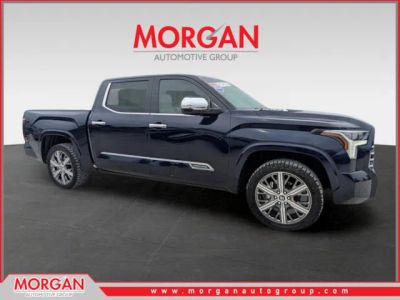 2023 Toyota Tundra 4WD Capstone Hybrid in Blueprint — front three-quarter view