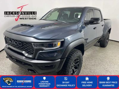 2026 RAM 1500 RHO in Forged Blue Metallic Exterior Paint — front three-quarter view