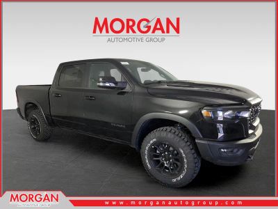 2026 Ram 1500 Rebel in Black — front three-quarter view