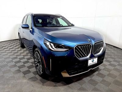 2025 BMW X3 30 xDrive 30 xDrive in Arctic Race Blue metallic — front three-quarter view